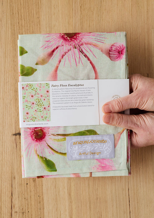 Angus & Celeste - Tea Towel - Fairy Floss Eucalyptus