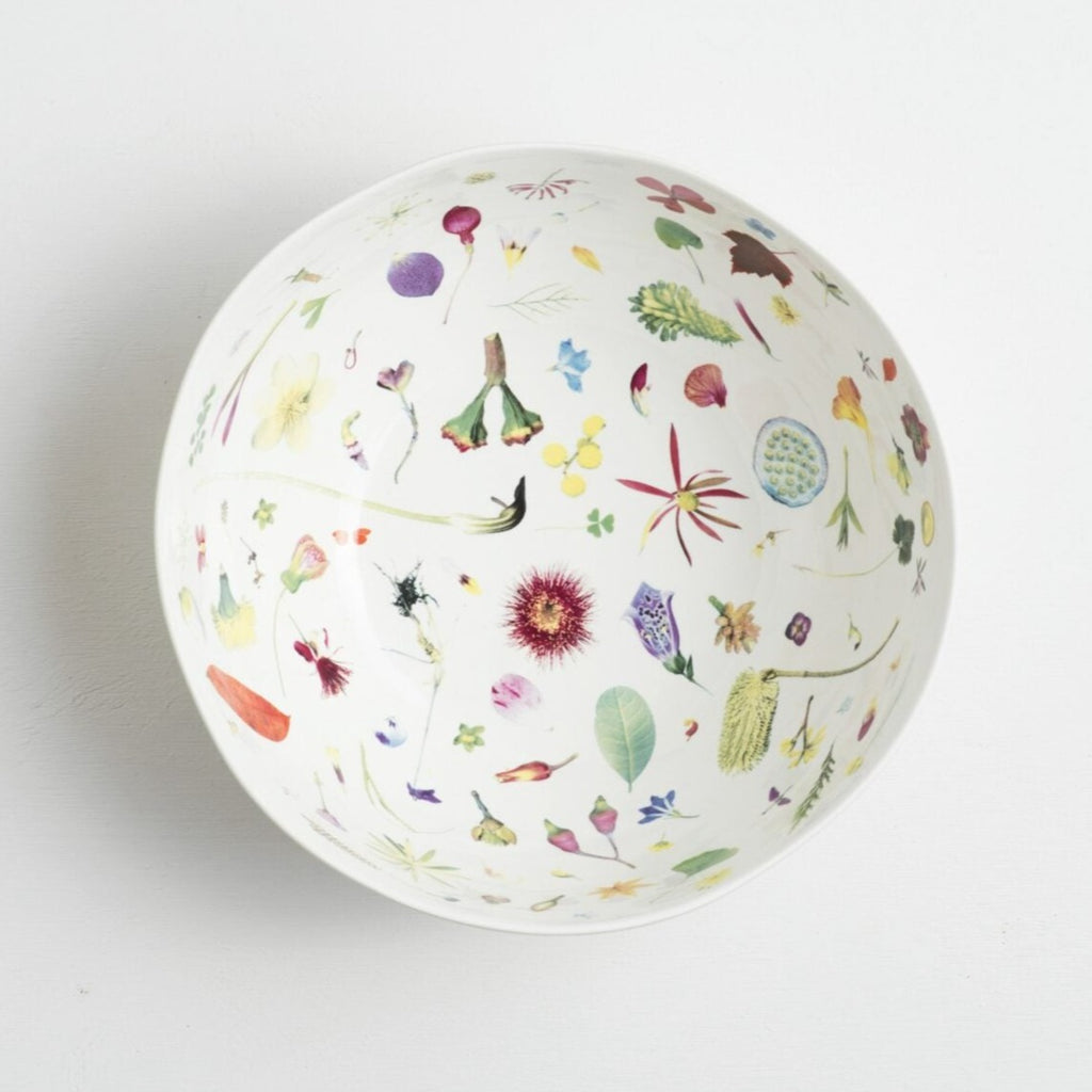 Angus & Celeste - Porcelain Salad Bowl - Floral Forager