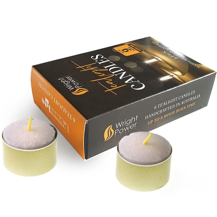 Wright Power - Tealight Candles - Pack of 6