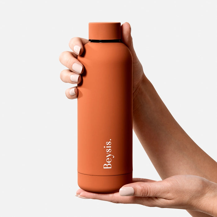 Beysis - Insulated Water Bottle - 500ml - Terracotta