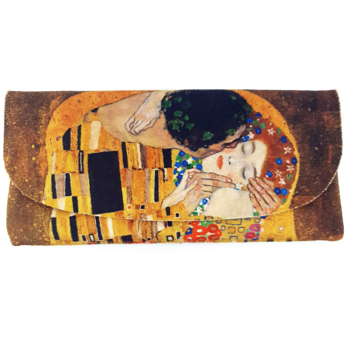 Colorathur - Velour Glasses Case - Envelope Style - Klimt - The Kiss