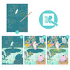 Djeco - Scratch Art Cards - The Pond - Iridescent