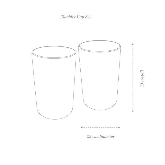 Angus & Celeste - Ceramic Tumblers - Set of 2 - Wattle Blossom