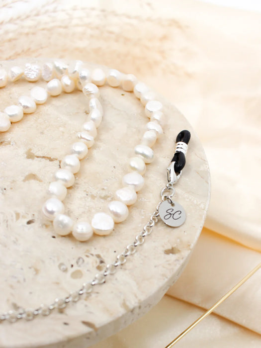 Sunny Cords - Bead It Pearl White Silver - Glasses Chain