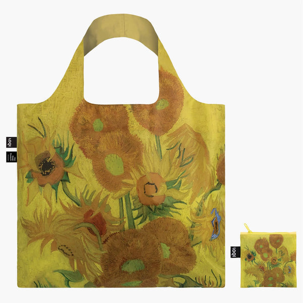 LOQI - Recycled Shopping Bag - Vincent Van Gogh - Sunflowers