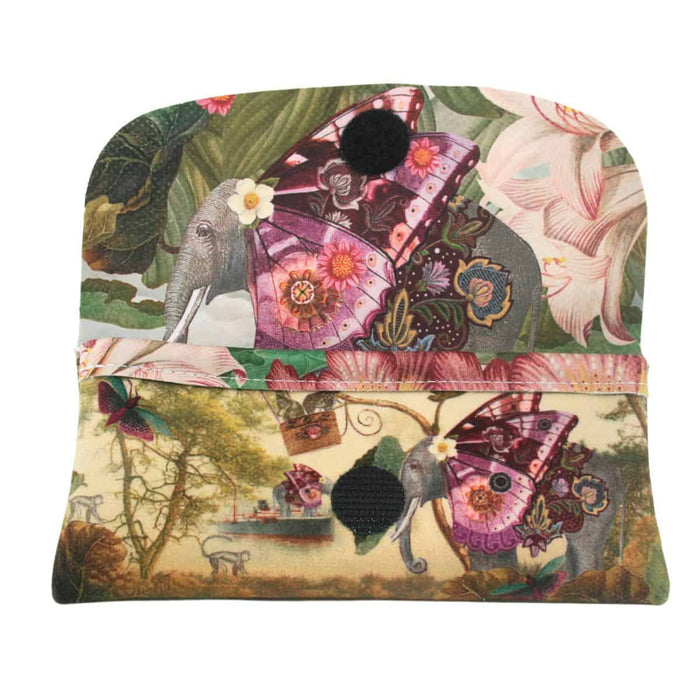 Colorathur - Velour Glasses Case - Envelope Style - Isabelle Frioux - Butterfly Elephant