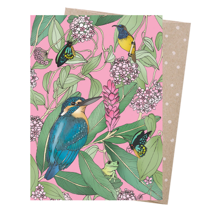 Victoria McGrane - Greeting Card - Tropical Kingfisher