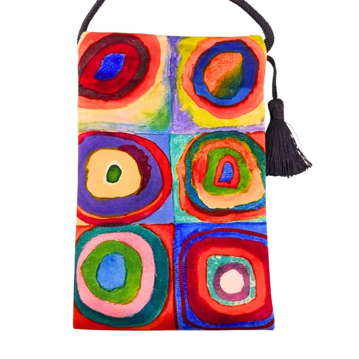 Colorathur -  Velour Shoulder Pouch - Kandinsky - Colour study