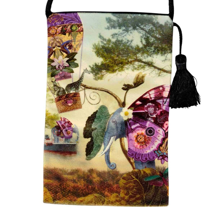 Colorathur - Velour Shoulder Pouch- Isabelle Frioux - Butterfly Elefant