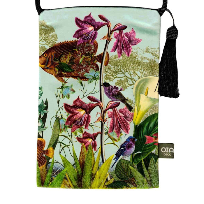 Colorathur - Velour Shoulder Pouch- Isabelle Frioux -Happiness in the Meadow