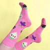 Tightology X Hannakin - Veggie Socks - Pink
