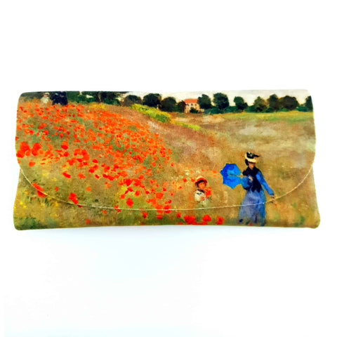 Colorathur - Velour Glasses Case - Envelope Style - Monet - Poppyfield
