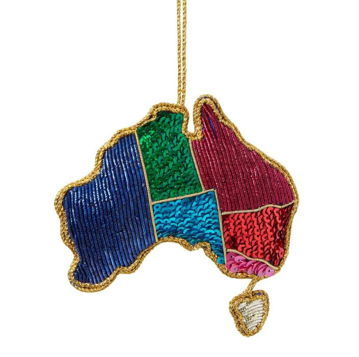 Velvet & Vixen - Christmas Tree Decoration - Australia Ferever Sequin