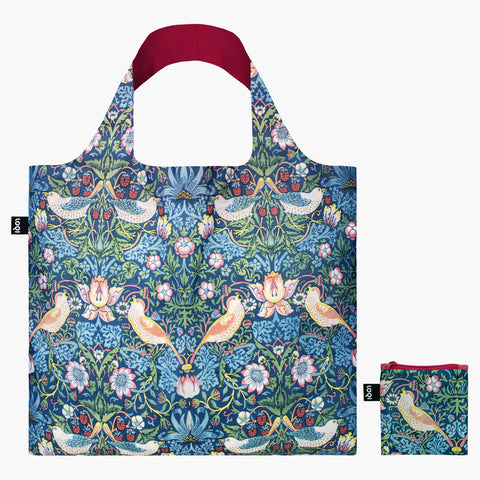 LOQI - Recycled Shopping Bag - William Morris - The Strawberry Thief