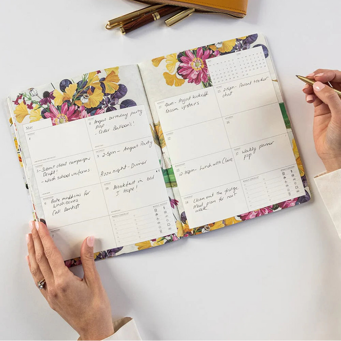Bespoke Letterpress - 2026 Weekly Calendar Notebook