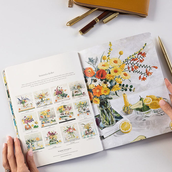Bespoke Letterpress - 2026 Weekly Calendar Notebook