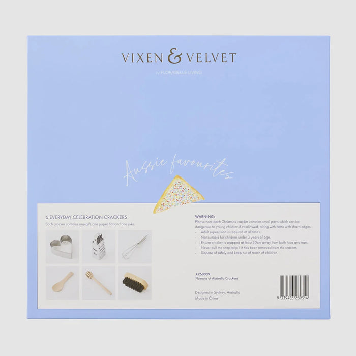 Velvet & Vixen – Flavours of Australia Crackers – Box of 6