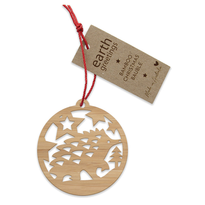 Earth Greetings - Bamboo Bauble - Starry Echidna