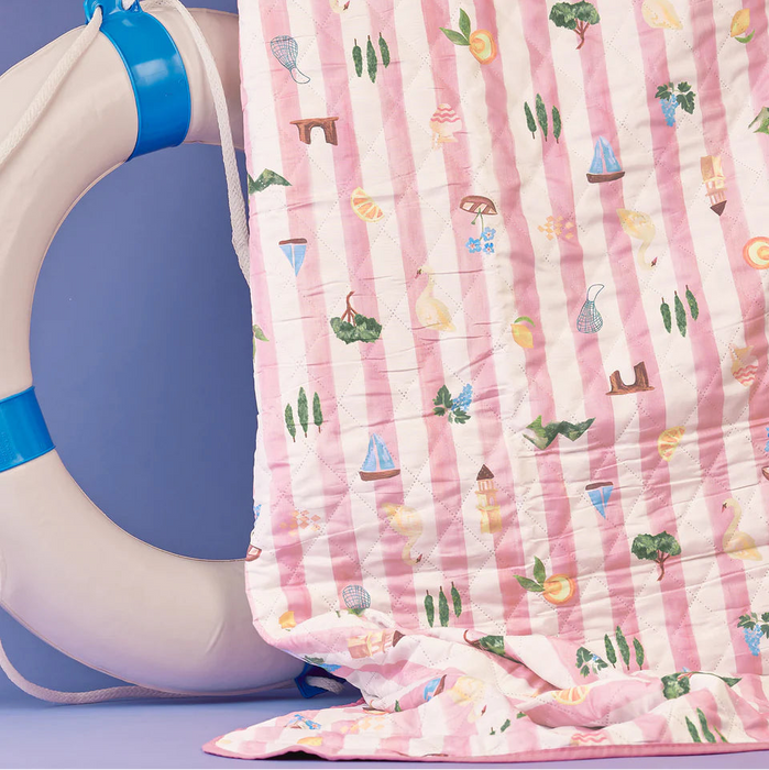 The Somewhere Co - Picnic Rug - Boat Days