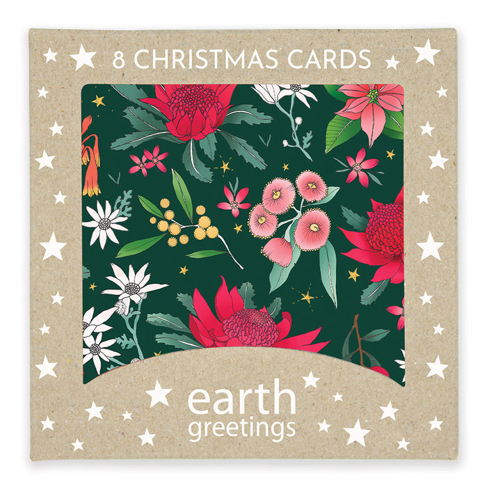 Victoria McGrane - Christmas Gift Cards - Pack of 8 - Festive Floral