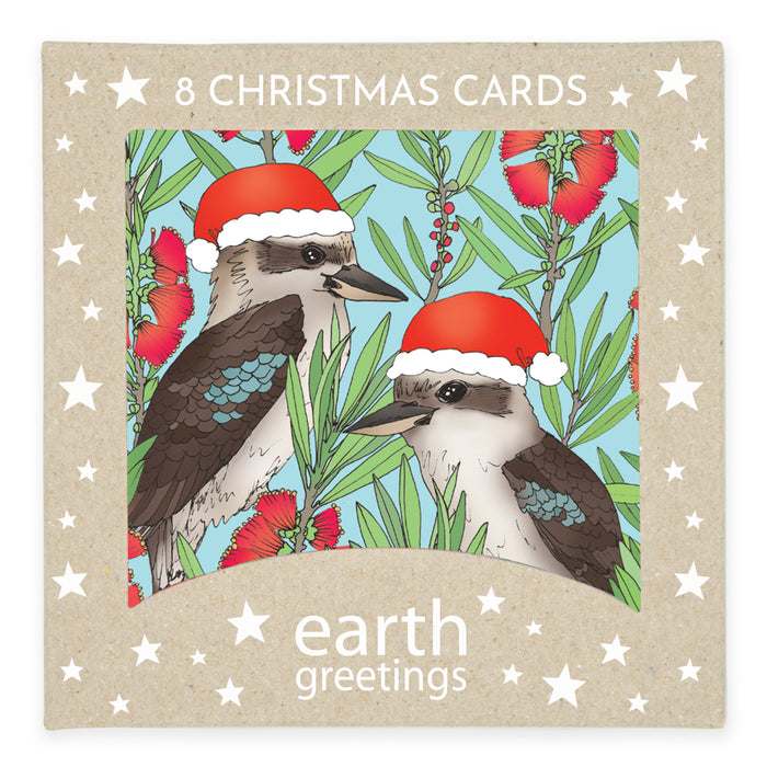 Victoria McGrane - Christmas Gift Cards - Pack of 8 - Jolly Kookaburras