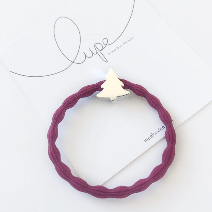 Lupe - Hair Tie / Bracelet - Burgundy