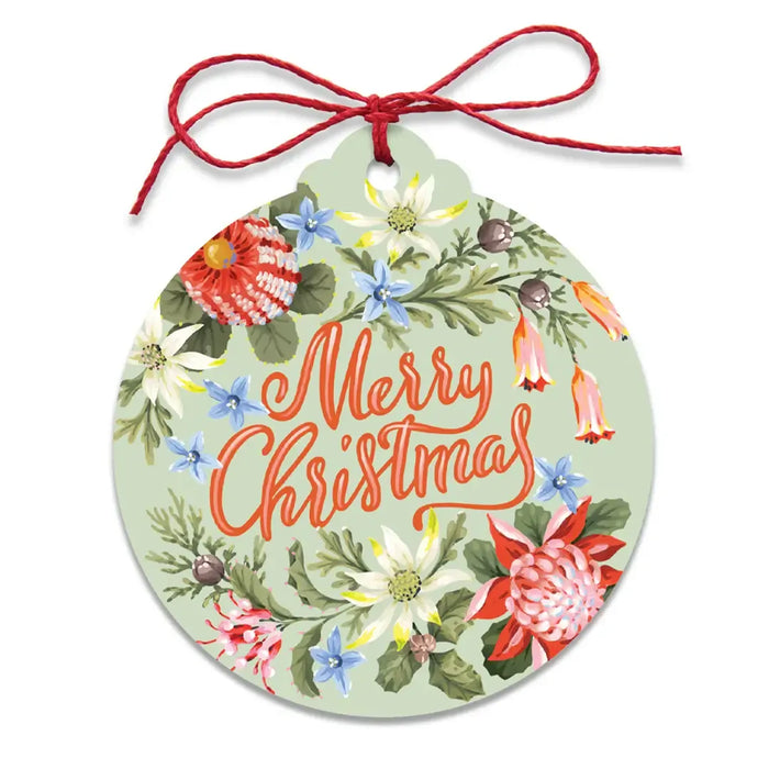 Jayne Branchflower - Christmas Gift Tags (Set of 8) - Christmas Blooms