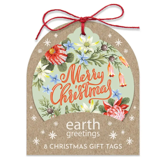 Jayne Branchflower - Christmas Gift Tags (Set of 8) - Christmas Blooms
