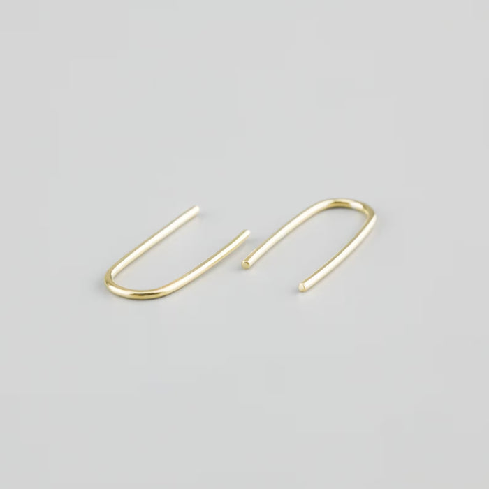 Ayana Jewellery - Thread Through Earrings - Yellow Gold