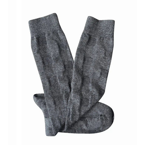 Tightology - Yayoi - Long Merino Socks - Charcoal