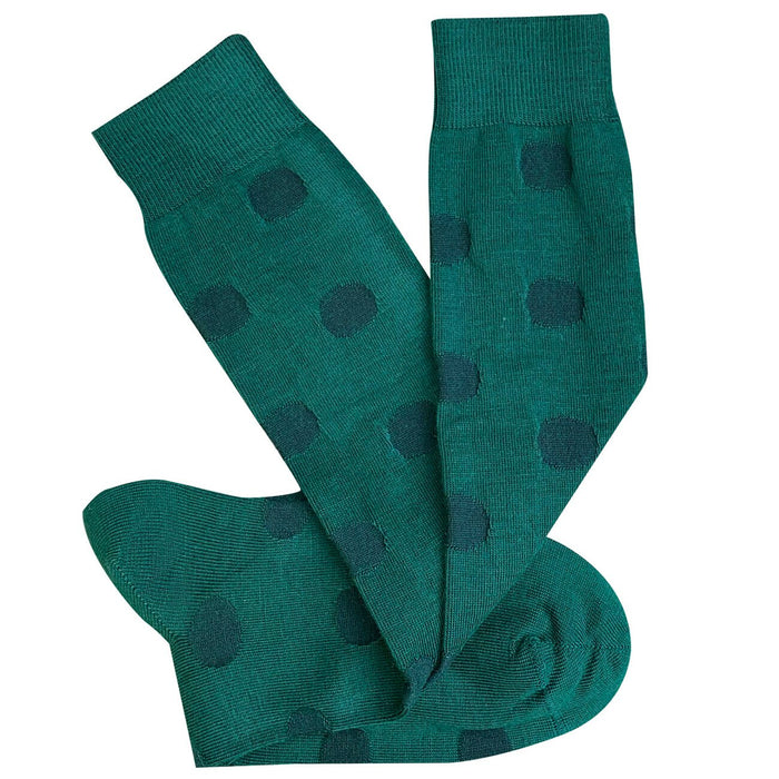 Tightology - Yayoi - Long Merino Socks - Green