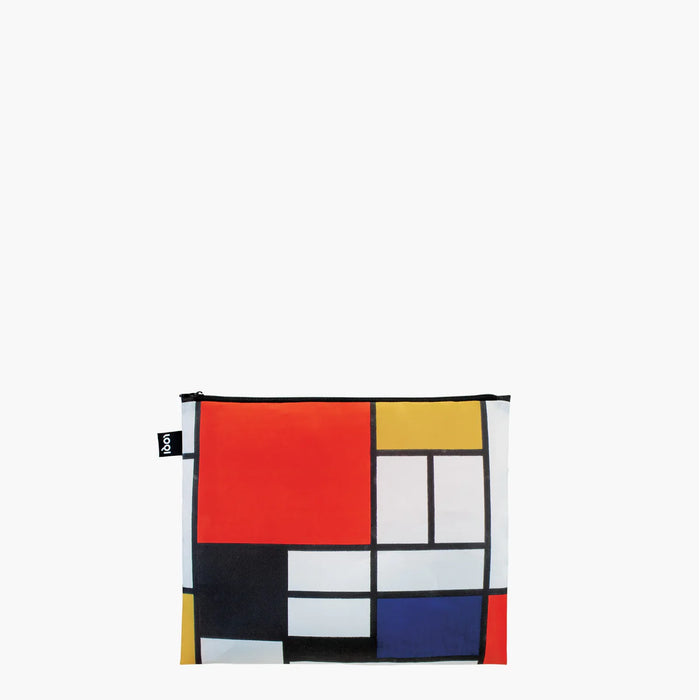 LOQI - Set of 3 Recycled Zip Pockets - Mondrian, Kandinsky & Delaunay