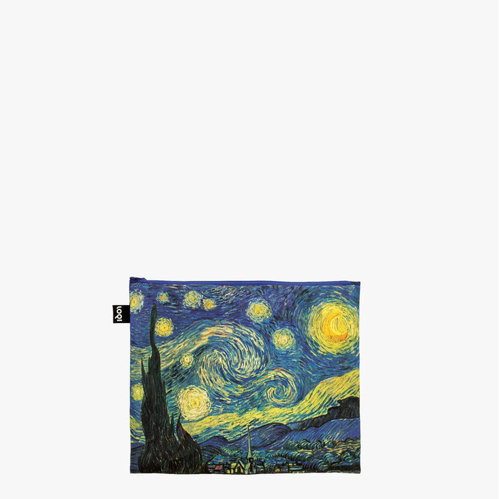 LOQI - Set of 3 Recycled Zip Pockets - Vincent Van Gogh