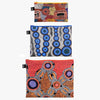 LOQI - Set of 3 Recycled Zip Pockets - Warlukurlangu Artists; Lewis, Egan, Dixon