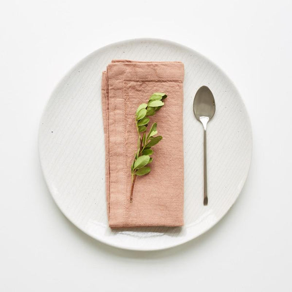 Linen Tales - Linen Napkins - Set of 2 - Café Crème