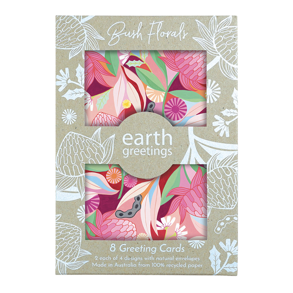 Claire Ishino - Boxed Cards - Bush Florals - Pack of 8