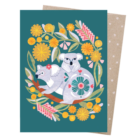 Andrea Smith - Greeting Card - Koala Mum & Bub