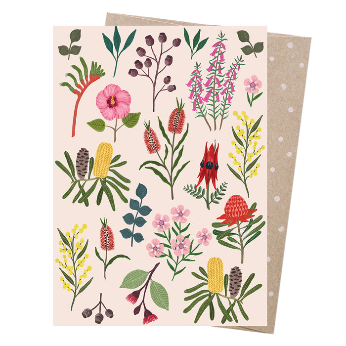 Negin Maddock - Greeting Card - Australian Wildflowers