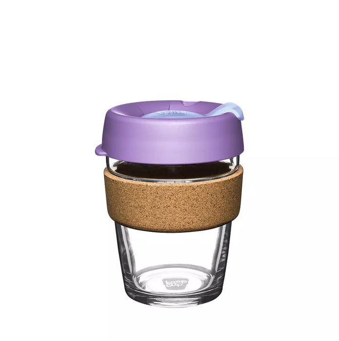 KeepCup Brew - Glass & Cork Coffee Cup - Moonlight