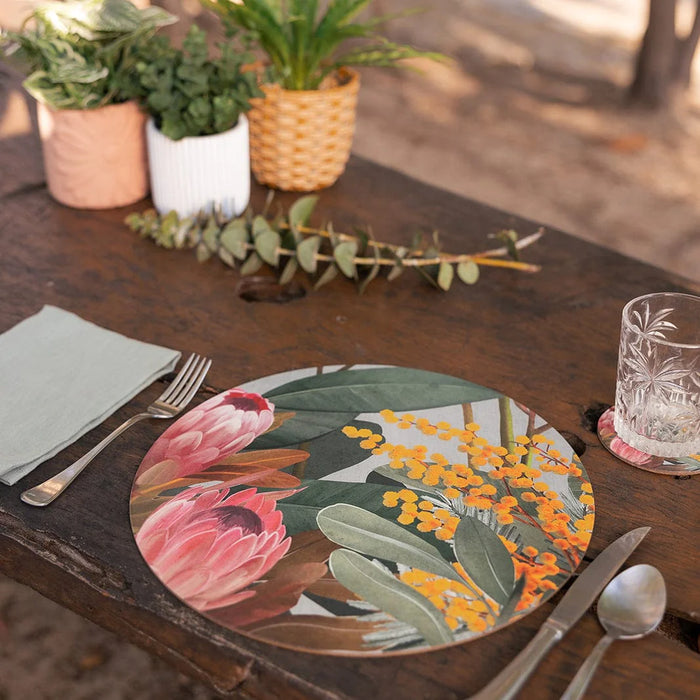 Banksia Blue - Placemat - Bundaleer Bouquet