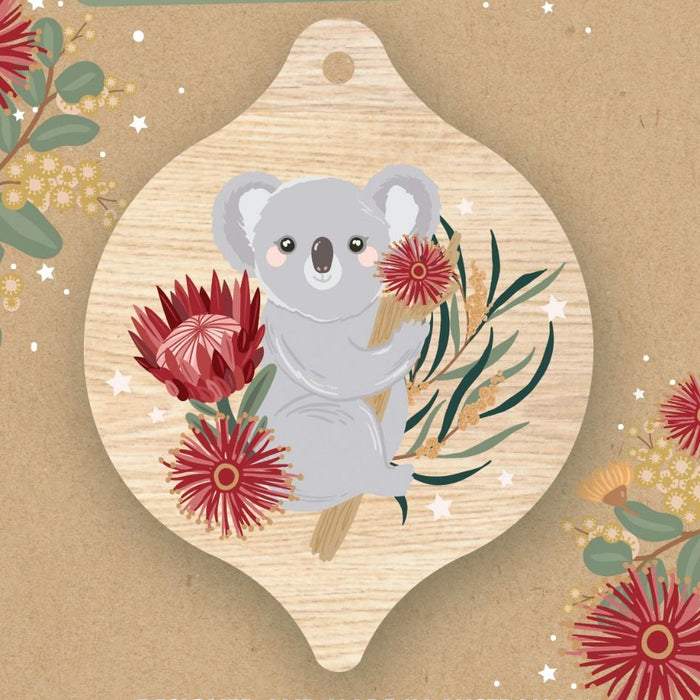 Aero Images - Christmas Card with BaubleDecoration - Christie Williams - Koala