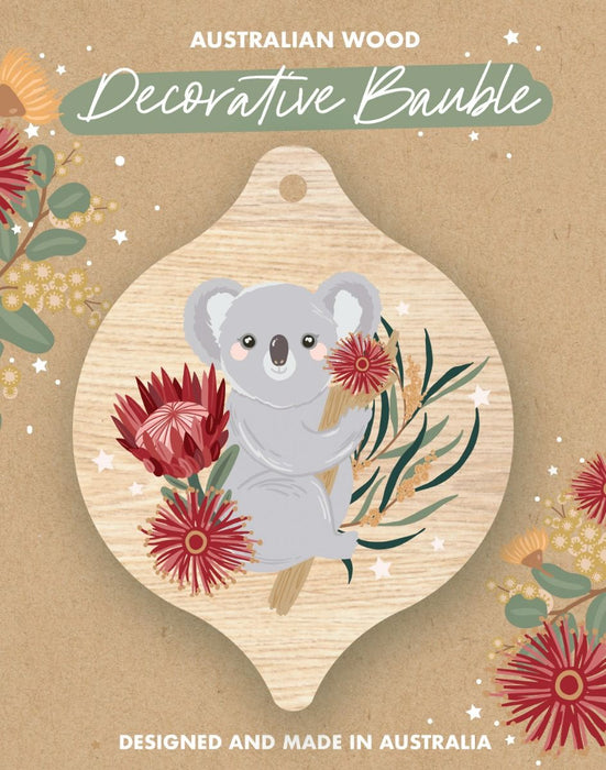 Aero Images - Christmas Card with BaubleDecoration - Christie Williams - Koala