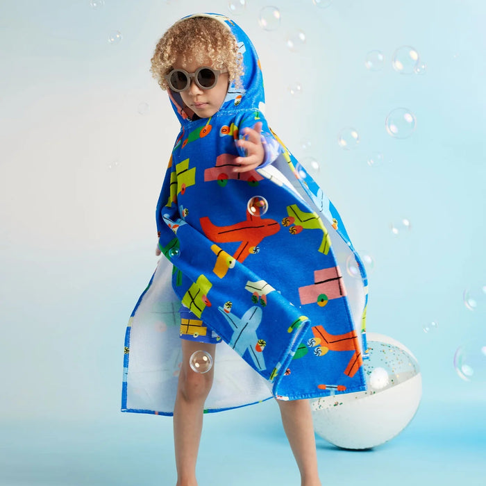 Halcyon Nights - Kids' Hooded Towel / Swim Poncho - Beep Beep