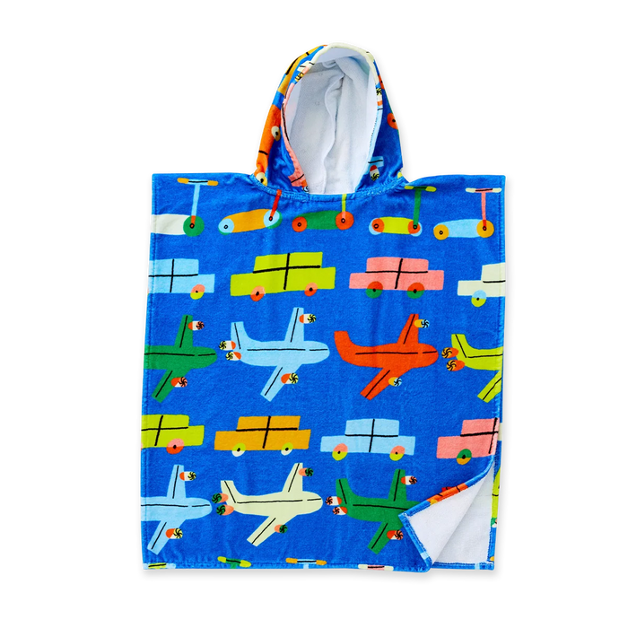 Halcyon Nights - Kids' Hooded Towel / Swim Poncho - Beep Beep