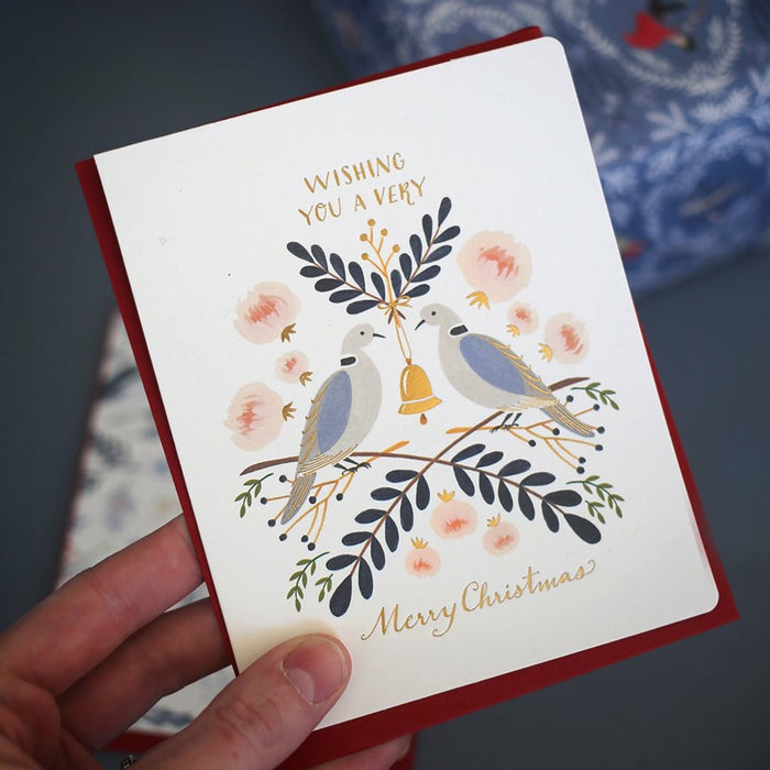 Bespoke Letterpress - Christmas Greeting Card - Wishing You a Very Merry Christmas