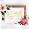 Bespoke Letterpress - Happy Anniversary Card