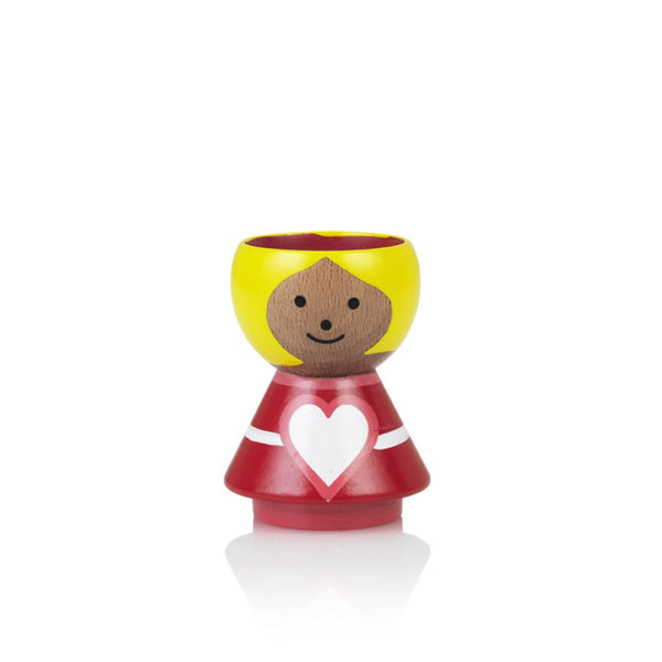 Lucie Kaas - Bordfolk Egg Cup - Sweetheart - Red