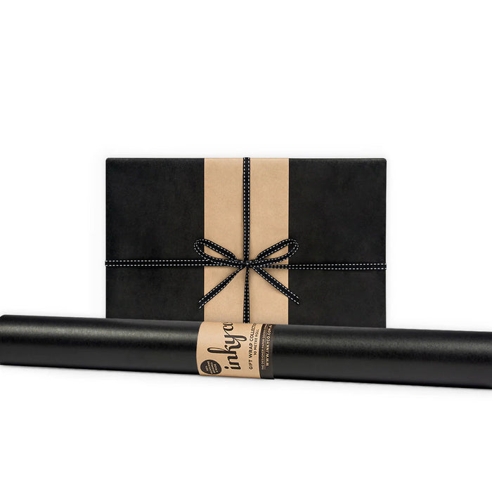 Inky Co - Kraft Roll Wrap - Black