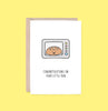 Hey Hunny - Funny Punny New Baby Card - Bun In The Oven