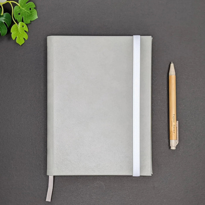 Paper Saver - Refillable Notebook - Leatherette - Grey